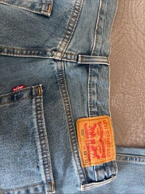 Levi's Light Blue Straight Leg Jeans with Iconic Patch